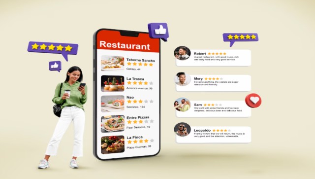 Business owner checking Google Reviews dashboard